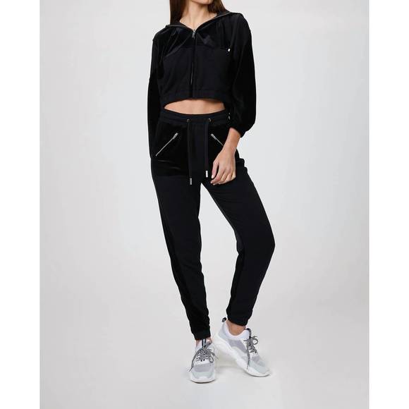 NEW THE KOOPLES dual fabric sweatshirt in black - Picture 1 of 5